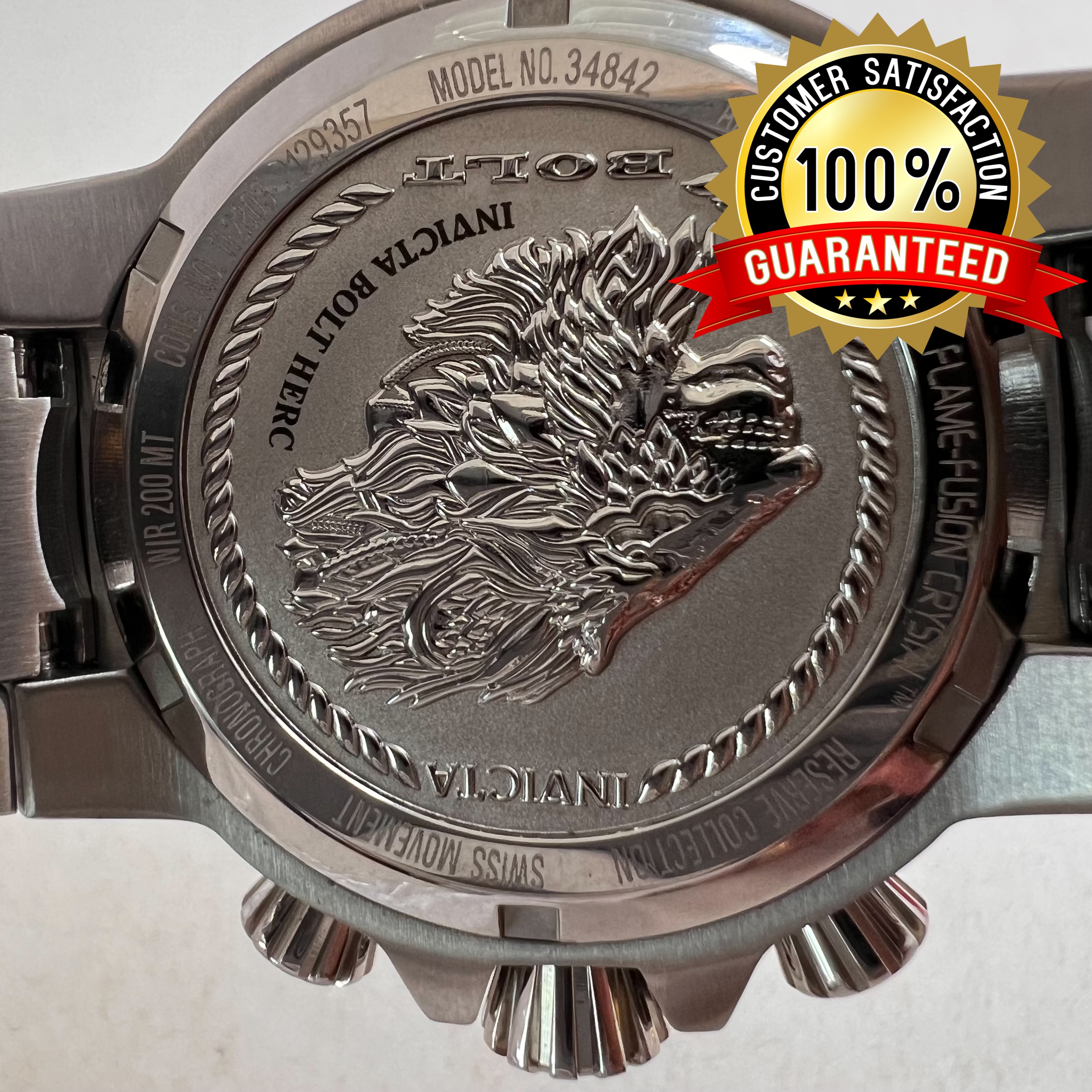 Invicta Reserve Herc Women's Watch 43mm, Mother-of-Pearl Oyster Dial, Stainless - Photo 5